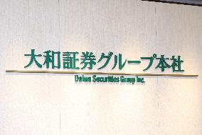 Daiwa Securities Group signboard and logo